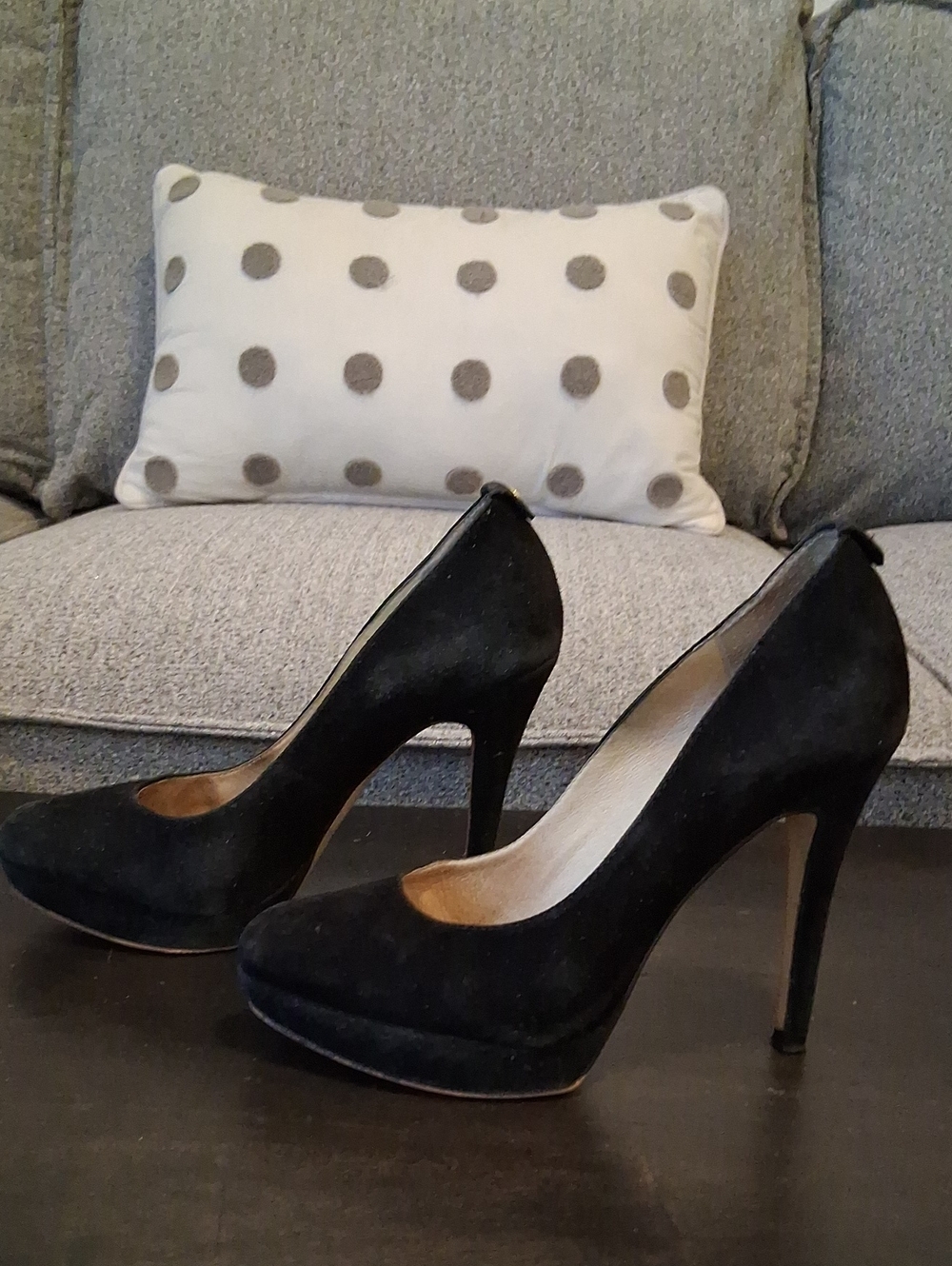 Michael Kors Black Suede Stiletto Pumps